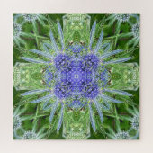 Crystal Thistle floral pattern Puzzle (Horizontal)