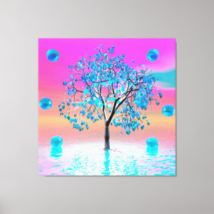 Crystal Tree Sunrise Canvas Print Leinwanddruck