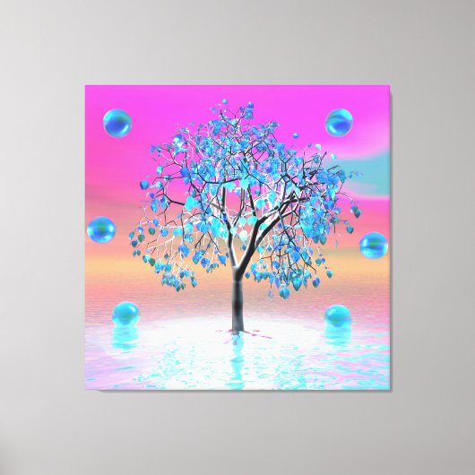 Crystal Tree Sunrise Canvas Print Leinwanddruck (Vorderseite)