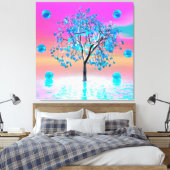Crystal Tree Sunrise Canvas Print Leinwanddruck (Insitu (Schlafzimmer))