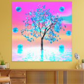 Crystal Tree Sunrise Canvas Print Leinwanddruck (Insitu (Wohnzimmer))