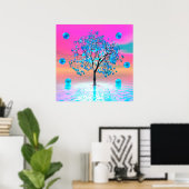 Crystal Tree Sunrise Poster (Heimbüro)