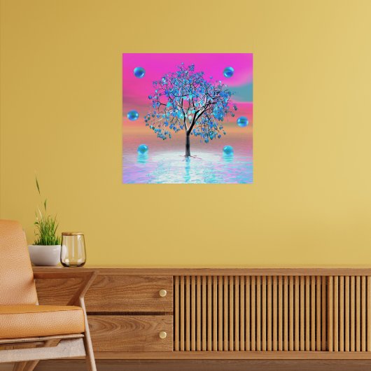 Crystal Tree Sunrise Poster (Wohnzimmer 2)
