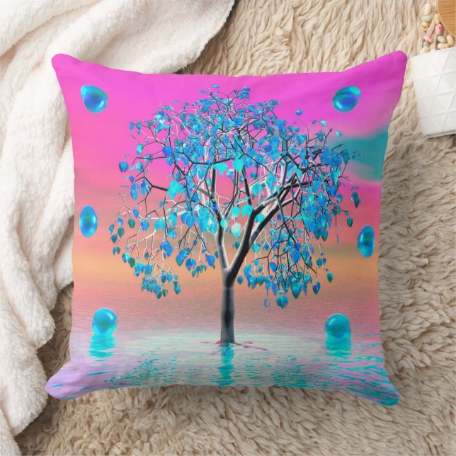 Crystal Tree Sunrise Throw Kissen (Decke)