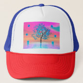 Crystal Tree Sunrise Trucker Hat Truckerkappe (Vorderseite)