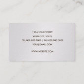 Crystal und Lace Business Card löschen Visitenkarte (Rückseite)