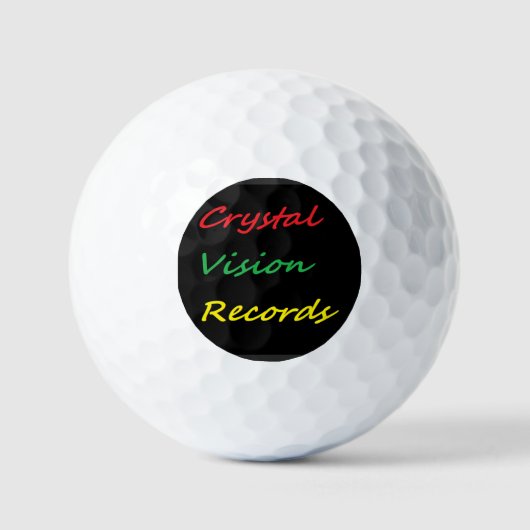 Crystal Vision Records Golfbälle (Vorderseite)