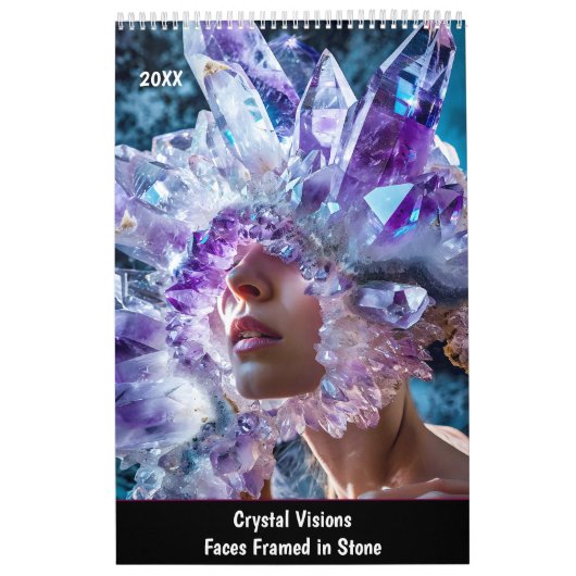 Crystal Visions – Faces Framed in Stone Kalender (Titelbild)