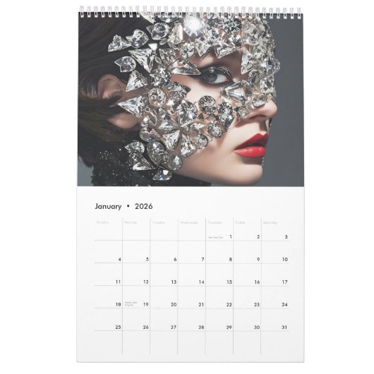 Crystal Visions – Faces Framed in Stone Kalender (Jan 2026)