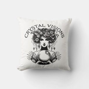 Crystal Visions Mystical Woman Vintage T-Shirt B Kissen