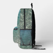 Crystal Water Beach Vibe Bedruckter Rucksack (Rechts)