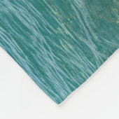 Crystal Water View Blue Sky Beach Vibe Friedlich Fleecedecke (Ecke)
