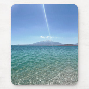 Crystal Water View Blue Sky Beach Vibe Friedlich Mousepad