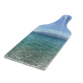 Crystal Water View Blue Sky Beach Vibe Friedlich Schneidebrett (Ecke)