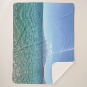 Crystal Water View Blue Sky Beach Vibe Friedlich Sherpadecke