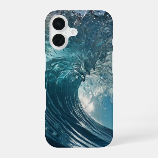 Crystal Wave iPhone 16 Hülle (Rückseite)