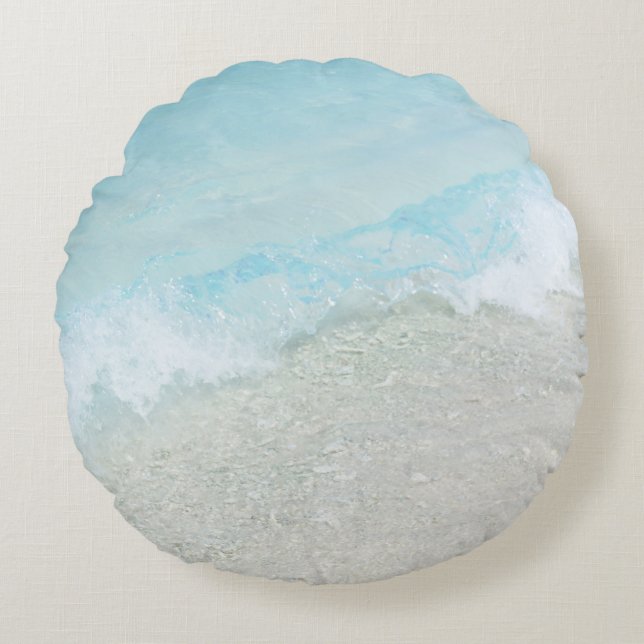 Crystal Wave Magic 1 Rundes Kissen (Vorderseite)