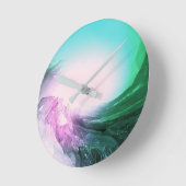 Crystal Wave Runde Wanduhr (Winkel)
