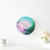 Crystal Wave Runde Wanduhr (Zuhause)