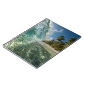 Crystal Wave Tropical Paradise Beach Foto Notizblock (Linke Seite)