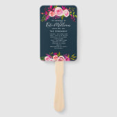 Crystal wedding HAND FANS Programmordnung Fächer (Vorderseite)