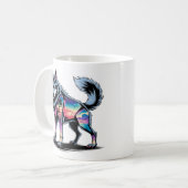 Crystal Wolf Biome - Fractured Nature T - Shirt Kaffeetasse (Vorderseite Links)