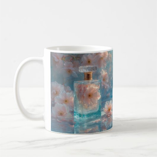 Crystal Zephyr - Elegante Pastel Aquamarine Tasse (Links)