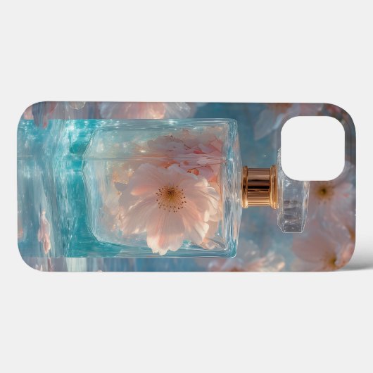 Crystal Zephyr - Pastel Blossom Aquamarine Case-Mate iPhone Hülle (Rückseite (Horizontal))