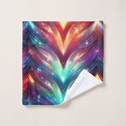 Crystal Zickzack Badhandtuch Set (Waschlappen)