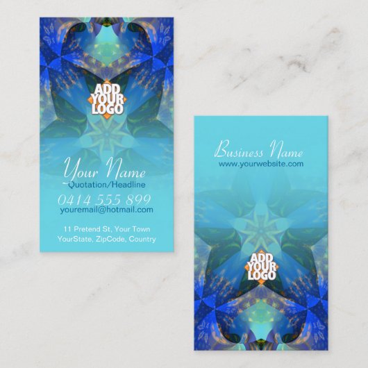 Crystalia Spirit Business Card Visitenkarte (Vorne/Hinten)