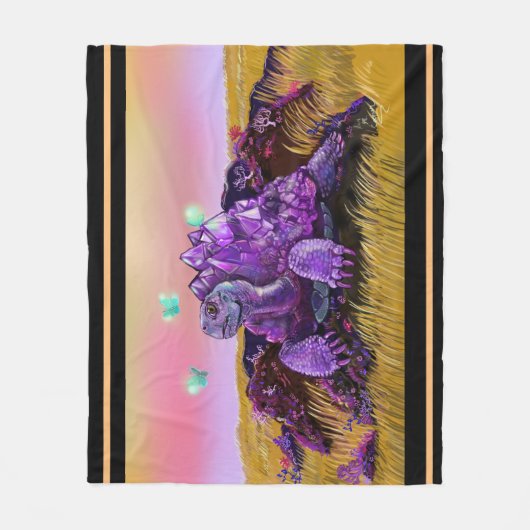 Crystaline Tortoise Fleecedecke (Vorderseite)