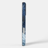 Crystalized Blue Agate | Dusty Slate Marble Stone Case-Mate iPhone Hülle (Rückseite / Rechts)