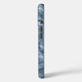 Crystalized Blue Agate | Dusty Slate Marble Stone Case-Mate iPhone Hülle (Rückseite / Links)