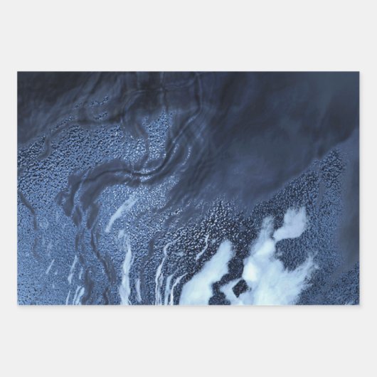 Crystalized Blue Agate | Dusty Slate Marble Stone Geschenkpapier Set (Vorderseite 2)