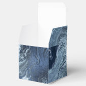 Crystalized Blue Agate | Dusty Slate Marble Stone Geschenkschachtel (Geöffnet)