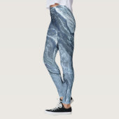 Crystalized Blue Agate | Dusty Slate Marble Stone Leggings (Links)