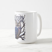 Crystalized Forest Owl T-Shirt, Premium Kaffeetasse (VorderseiteRechts)