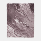 Crystalized Mauve Agate | Dusty Rose Rosa Marmor Fleecedecke (Vorderseite)