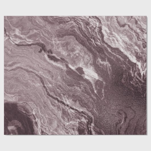 Crystalized Mauve Agate | Dusty Rose Rosa Marmor Geschenkpapier (Flach)