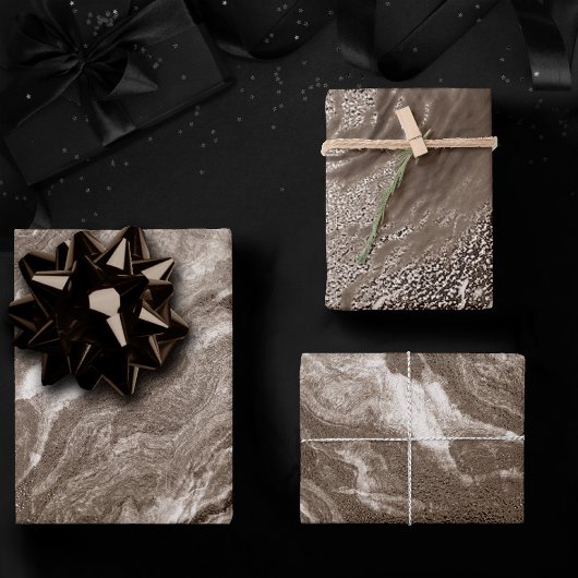 Crystalized Mauve Agate | Dusty Rose Rosa Marmor Geschenkpapier Set