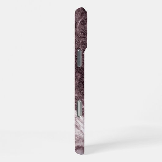 Crystalized Mauve Agate | Dusty Rose Rosa Marmor iPhone Hülle (Rechte Seite)