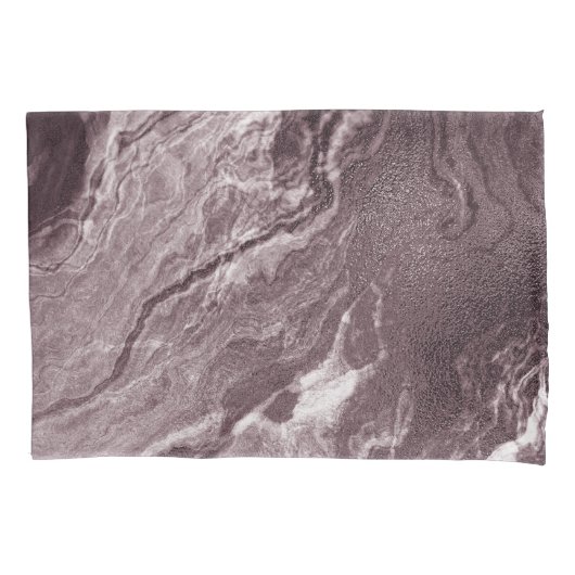 Crystalized Mauve Agate | Dusty Rose Rosa Marmor Kissenbezug (Vorderseite)