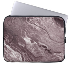 Crystalized Mauve Agate | Dusty Rose Rosa Marmor Laptopschutzhülle
