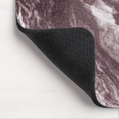 Crystalized Mauve Agate | Dusty Rose Rosa Marmor Mousepad (Ecke)
