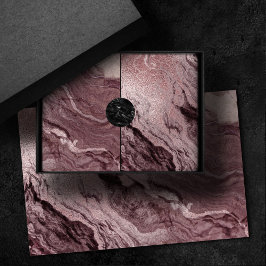 Crystalized Mauve Agate | Dusty Rose Rosa Marmor Seidenpapier