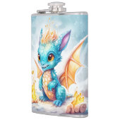Crystalized Niedlich Baby Blue Dragon-68799 Flachmann (Links)