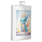 Crystalized Niedlich Baby Blue Dragon-68799 Flachmann (Rechts)