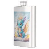 Crystalized Niedlich Baby Blue Dragon-68799 Flachmann (Links)