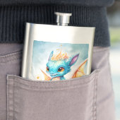 Crystalized Niedlich Baby Blue Dragon-68799 Flachmann (Beispiel)