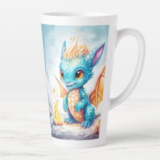 Crystalized Niedlich Baby Blue Dragon-68799 Milchtasse (Rechts)